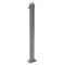 Ornamental bollard | Series 477B | � 76 mm | stationary, to be fixed by plugswith base plate 100 x 150 mm | without lock | with 1 eyelet